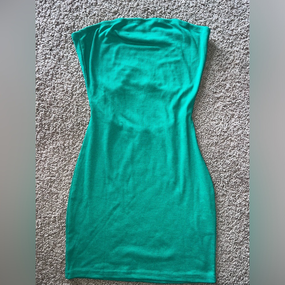 Strapless Green Bodycon Dress Small